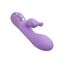 Vibrator rabbit Dual Bunny Aura CalExotics mov, panou control cu doua butoane