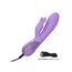 Vibrator rabbit Dual Bunny Aura CalExotics mov, detaliu port de incarcare USB