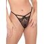 String brodat cu bretele incrucisate Sophie Daring Intimates negru, vedere din fata