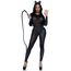 Catsuit Transparent cu Strasuri Leg Avenue, Negru