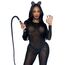 Catsuit Transparent cu Strasuri Leg Avenue, Negru