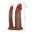Strapon cu Dildo Dublu Pretty Love Keaven Harness Briefs dimensiuni