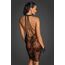 Rochie neagra midi din tul cu bretele de catifea la spate, Noir Handmade