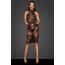 Rochie neagra midi din tul cu bretele de catifea la spate, Noir Handmade