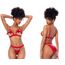 Set Lenjerie Intima Love Mapale - 8901 - Open‑Cup Bow Two‑Piece Set, Rosu model dublu