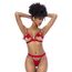 Set Lenjerie Intima Love Mapale - 8901 - Open‑Cup Bow Two‑Piece Set, Rosu
