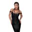 Corset Noir Handmade cu dantela neagra