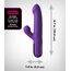 Vibrator Iepuras Super Sonix Thruster dimensiuni