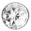 LOLA, Plug anal mare din argint Diamond Clear Sparkle Large cu cristal transparent - 8 cm vedere cristal
