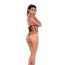 Set corset si tanga Mapale Dark Romance cu talie de viespe, negru, S-L vedere laterala
