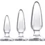 Set 3 dopuri anale Jelly Rancher Trainer Kit NS Novelties transparent, cele trei marimi