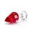 Plug anal Bachelors Button by ToyJoy, rosu, dimensiuni oficiale 9 cm lungime, 8 cm utili, 4 cm diametru