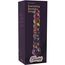 Dildo cu bile Everlasting Bloom by ToyJoy, multicolor, vedere completa cu toate bilele si baza neagra