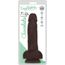 Dildo fin cu testicule Easy Riders by Curve, maro, cutia originala 7 inch Dual Density