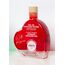 Gel de masaj incalzire cu aroma de mar candy With Passion by Exsens, detaliu sticla cu gel rosu intens