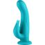 Vibrator rabbit cu rotatie si telecomanda Pirouette by Femme Funn, turcoaz, vedere de ansamblu completa
