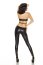 Latex Look Overall Saresia - Negru - vedere frontala