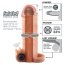 +33% Vibrating Real Feel 1" Pipedream X-TENSIONS - vedere laterala