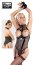 Body Latex Look si Plasa - Negru - dimensiuni complete