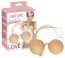 Bile Vaginale Nature Skin "Love Balls" 24 cm - Natural - vedere frontala