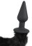 Butt Plug Anal Bad Kitty "Cat Tail" 11 cm - Negru##
