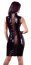 Rochie Latex Look Black Level - Negru - detaliu finisaj