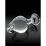 Dop Anal Sticla Icicles No 25 Transparent vedere laterala profil stop integrat