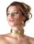 Zgarda Femei Bad Kitty - Galben##