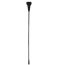 Cravasa Bad Kitty 44 cm - Negru - vedere frontala