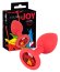 Anal Plug You2Toys »Colorful Joy« 7,2 cm - Rosu