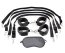 Sistem Imobilizare Pipedream "Fetish Fantasy Series Cuffs & Tether Set" Negru##