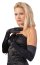 Manusi Lungi din Satin Cotelli Collection - Negru