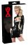 Rochie Minidress Latex -Negru - detaliu finisaj