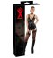 Corset Latex -Negru - vedere laterala