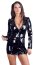 Jacketa Piele Ecologica Nicole Black Level - Negru - vedere frontala