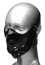 Masca Master Series "Lektor Zipper Mouth Muzzle" - Negru##
