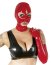 Masca Latex Rosu - culoare si material
