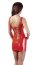 Rochie Latex Look Black Level - Rosu - culoare si material