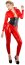Catsuit Bodystocking Latex - Rosu - dimensiuni complete