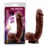Dildo Realistic Real Touch XXX Hard On Brown 20cm - vedere frontala