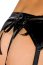 Set Portjartier si Chilot Erotica - Negru