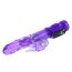 Vibrator Happy Rabbit cu Rotatii Wave Purple - vedere laterala
