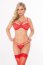 Set Lenjerie Intima Sexy Janet Softline - Rosu - vedere frontala