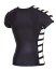 Tricou Negru Barbati Neopren Look - vedere laterala