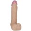 White 6" UR3 Cock Vac U Lock Penis Dildo