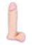 White 6" UR3 Cock Vac U Lock Penis Dildo