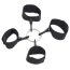 Set Catuse Toyz4Lovers "Easy Arms Restraint" Negru##
