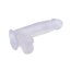 Dildo Transparent Chisa Novelties "Hi-Rubber" 19,5cm - culoare si material
