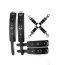 Set Bondage Erotica Grey Velvet 5 Piese, S-L - detaliu finisaj