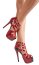 Sandale Platforma Rosii Toc 14cm, High Heel Red Sandals